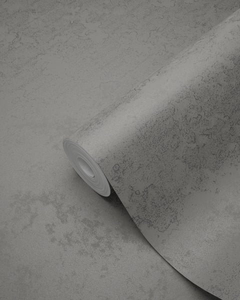 Origin Wallcoverings Tapete Uni Dunkelgrau - 53 cm x 10.05 m - 345945
