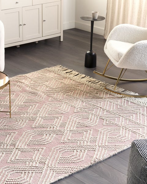 Teppich ADANA Rosa 200 x 300 cm Wolle