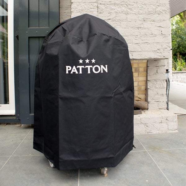 PATTON Grillabdeckung - 135x60x120cm Grillschutzhülle für Kamado 21 - Oxford-Stoff - Schwarz