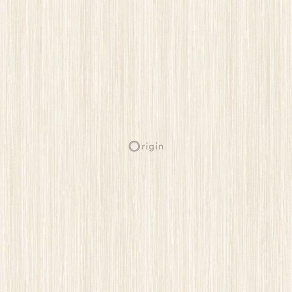 Origin Wallcoverings Tapete feine Streifen Blütenweiß - 53 cm x 10.05 m - 345401