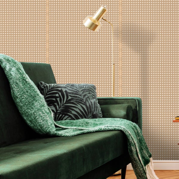 Sanders und Sanders Tapete Karomuster Beige - 53 cm x 10 m - 640513