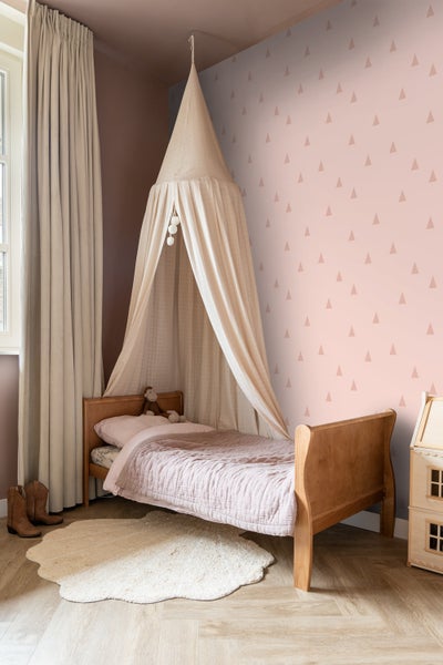 ESTAhome Tapete grafische Dreiecke Rosa - 53 cm x 10.05 m - 139726