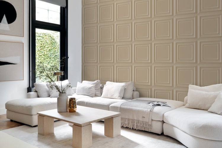Origin Wallcoverings Tapete Holzwandverkleidung Beige - 53 cm x 10.05 m - 347828