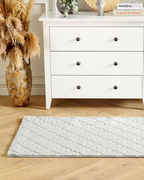 Matratze mit Jacquard-Muster und Detailansicht der Oberfläche