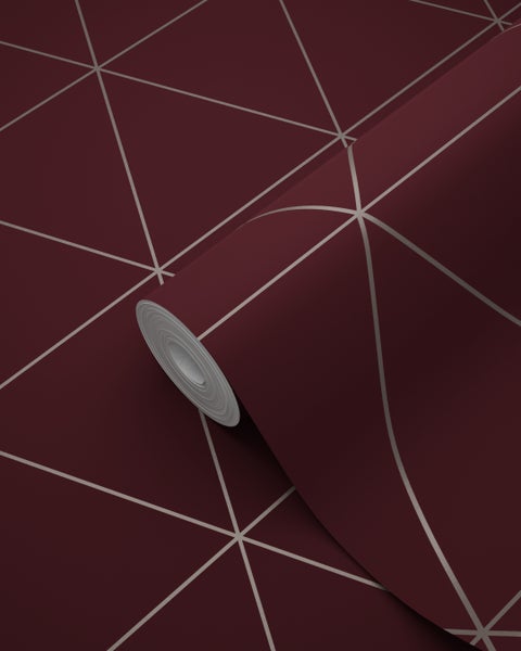 Origin Wallcoverings Tapete grafische Dreiecke Rot - 53 cm x 10.05 m - 347718