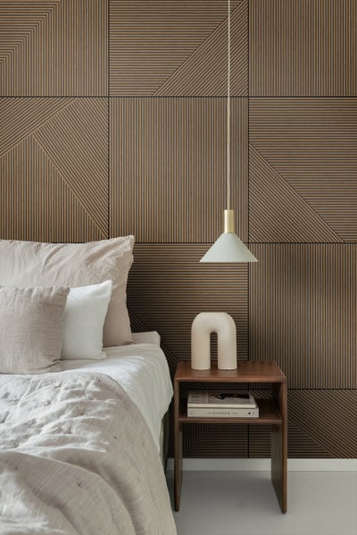 Origin Wallcoverings Fototapete 3D Holzoptik Braun - 200 x 279 cm - 357315