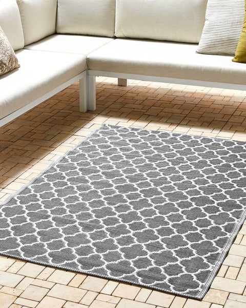 Outdoorteppich SURAT Grau 120 x 180 cm