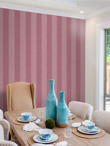 Sanders und Sanders Tapete Streifen Burgunderrot - 53 cm x 10 m - 640420