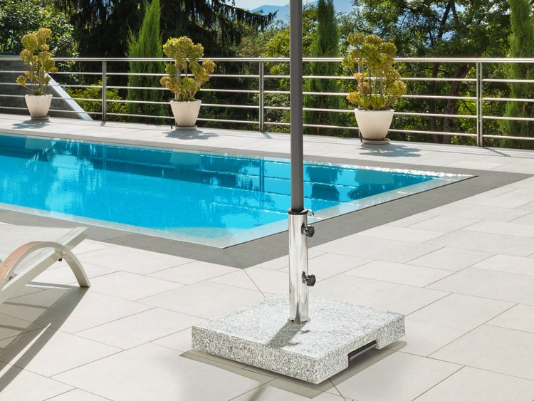 Sonnenschirmfuß CERZETO Grau Quadratisch 30 kg