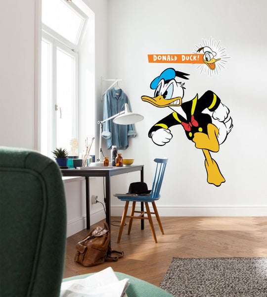 Disney Wandtattoo Donald duck Gelb, Blau und Schwarz-Weiß - 127 x 200 cm - 612441