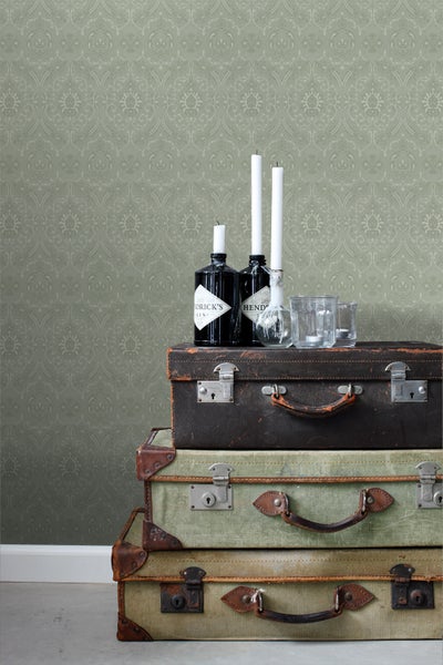 ESTAhome Tapete Ornamente Mintgrün - 50 x 900 cm - 139640