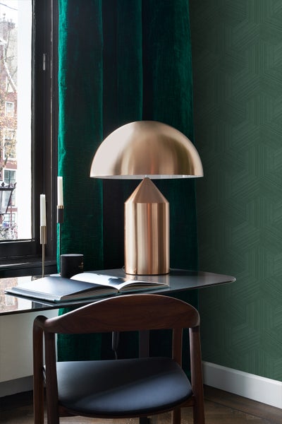 Origin Wallcoverings Tapete 3D-Muster Dunkelgrün - 50 x 900 cm - 347945