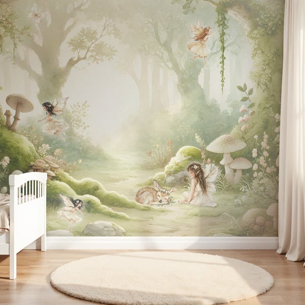 Kindertapete Feenwald 150 x 280 cm