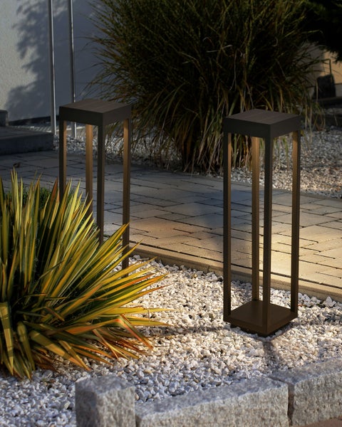 Solar LED Pollerleuchte SELWAY Schwarz