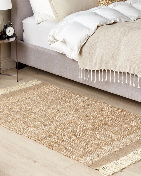 Teppich ABANA Beige 80 x 150 cm Jute