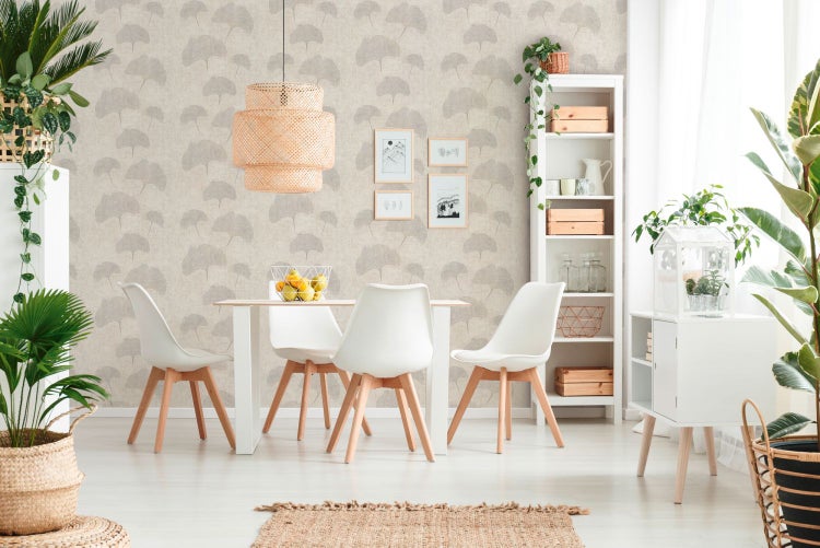 A.S. Création Tapete Ginkgoblätter Sandbeige - 53 cm x 10.05 m - AS-322653