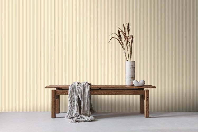 Sanders und Sanders Tapete Streifenmuster Gelb - 50 x 900 cm - 935384