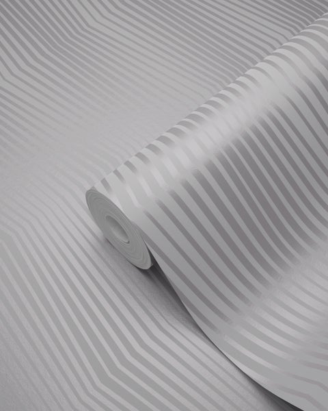 Origin Wallcoverings Tapete grafisches Muster Hellflieder Grau - 53 cm x 10.05 m - 347344