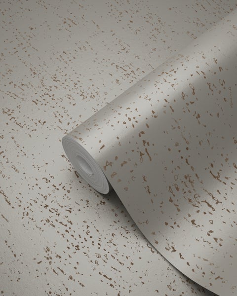 Origin Wallcoverings Tapete Metall-Optik Taupe - 53 cm x 10.05 m - 347614