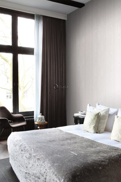 Origin Wallcoverings Tapete Holzoptik Silber - 53 cm x 10.05 m - 347534