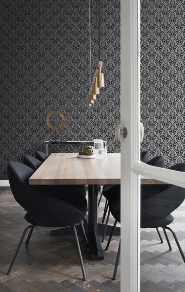 Origin Wallcoverings Tapete Ornamente Schwarz - 53 cm x 10.05 m - 346218