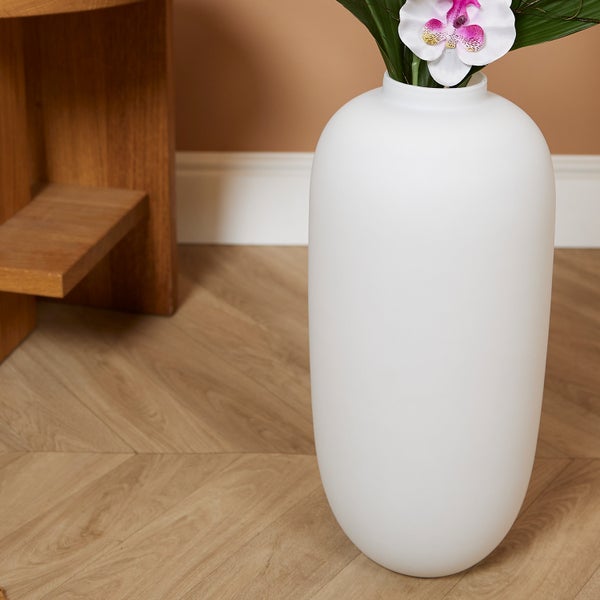 1x WL Vase Magret Weiß D19H40
