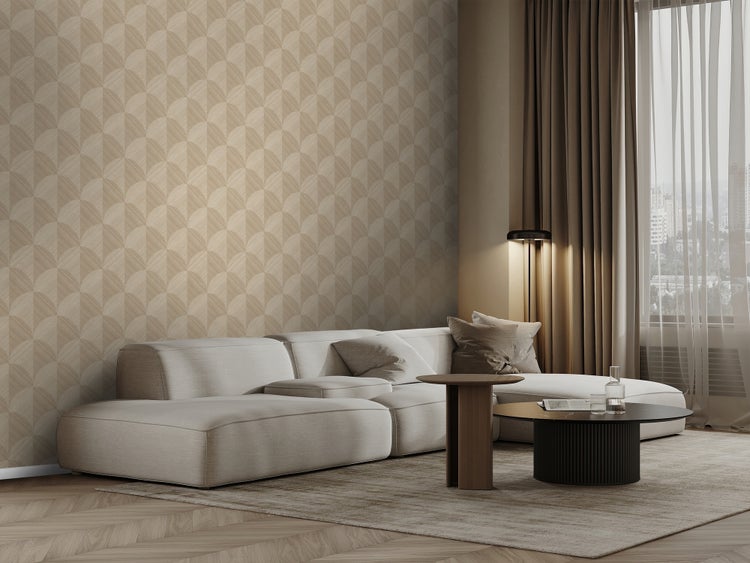 Origin Wallcoverings Tapete 3D Muster Beige - 53 cm x 10.05 m - 347936