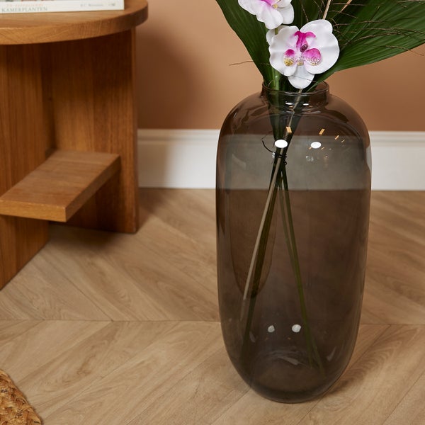 1x WL Vase Magret rauch D19H40