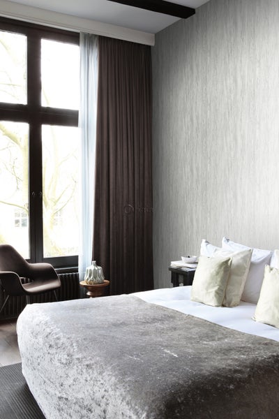 Origin Wallcoverings Tapete Holzoptik Elfenbeinweiß - 53 cm x 10.05 m - 347414