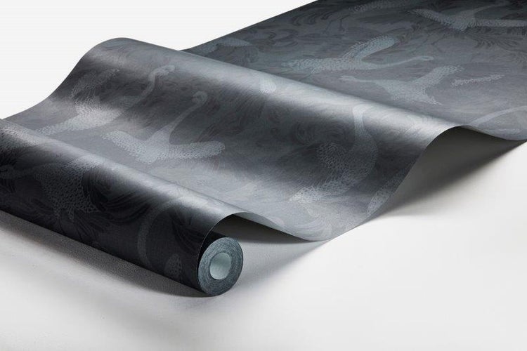 Borastapeter Tapete Kraniche Dunkelblau - 53 cm x 10.05 m - 660315