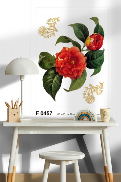 Dekoratives Poster mit Blumenmuster, 65 mal 85 Zentimeter