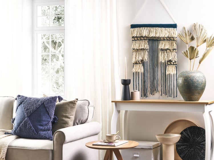 Wandbehang NADRA Baumwolle 77 cm Hellbeige