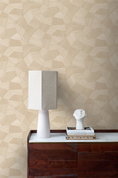 Origin Wallcoverings Tapete 3D-Muster Sandbraun - 53 cm x 10.05 m - 347983