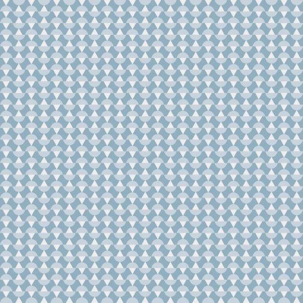 Borastapeter Tapete grafisches Motiv Graublau - 53 cm x 10.05 m - 660713