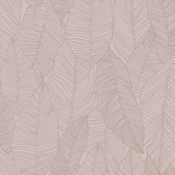 Origin Wallcoverings Tapete Blätter Altrosa - 0,53 x 10,05 m - 347712