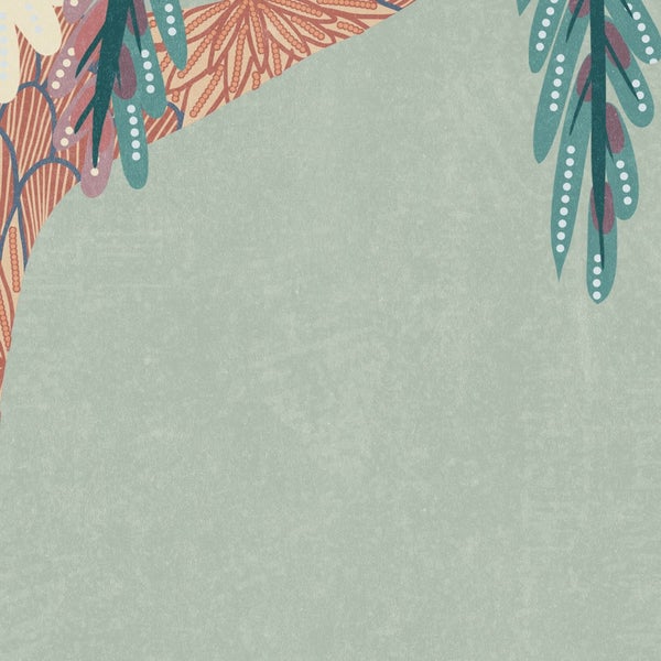 Illustratives Muster mit floralen Elementen