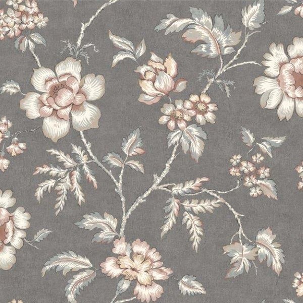 Borastapeter Tapete Blumen Braun - 53 cm x 10.05 m - 660413