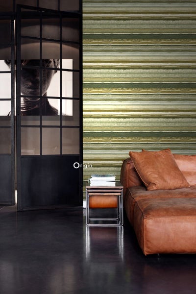Origin Wallcoverings Tapete Marmor-Optik Ockergelb - 53 cm x 10.05 m - 337233