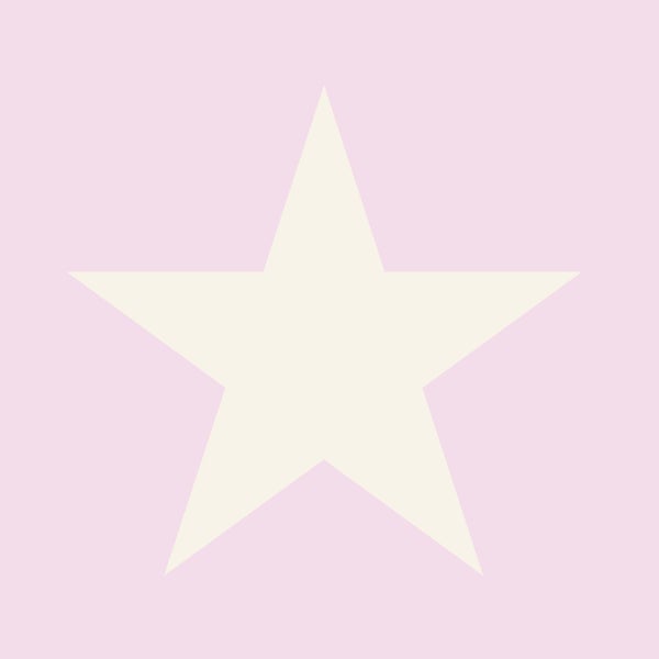 Origin Wallcoverings Tapete Sterne Rosa und Weiß - 53 cm x 10.05 m - 346827