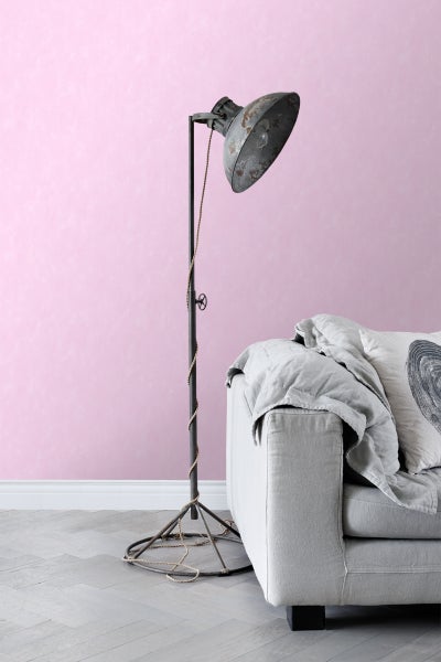 ESTAhome Tapete Kreidefarbe-Look Hellrosa - 53 cm x 10,05 m - 128002