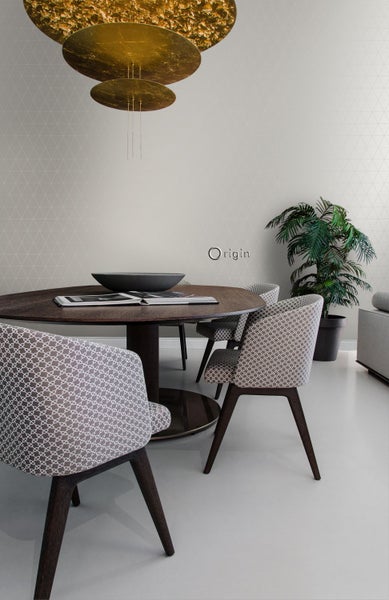 Origin Wallcoverings Tapete grafische Dreiecke Grau - 53 cm x 10.05 m - 347744