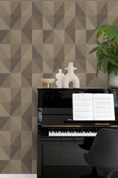 Origin Wallcoverings Tapete 3D-Muster Braun - 50 x 900 cm - 347894