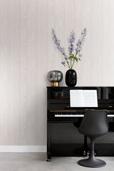 Origin Wallcoverings Tapete Holzoptik Silber - 53 cm x 10.05 m - 347534