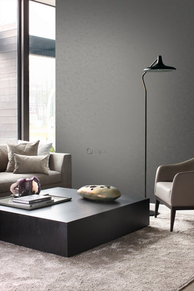 Origin Wallcoverings Tapete Uni Dunkelgrau - 53 cm x 10.05 m - 345945