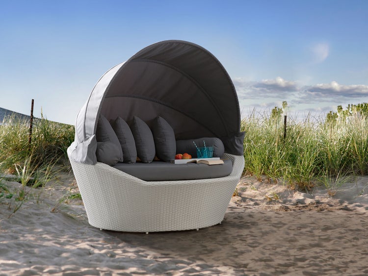 Sonneninsel SYLT Polyrattan Weiß