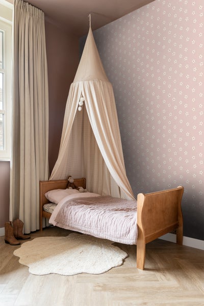 ESTAhome Tapete Gänseblümchen Rosa - 53 cm x 10.05 m - 131113