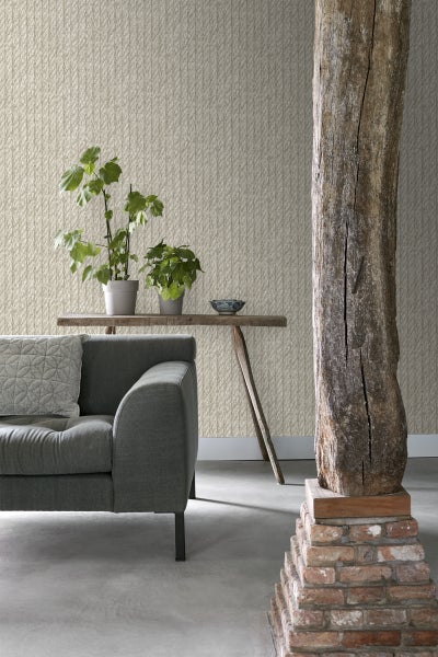 ESTAhome Tapete Seilmuster Beige - 53 cm x 10,05 m - 138246