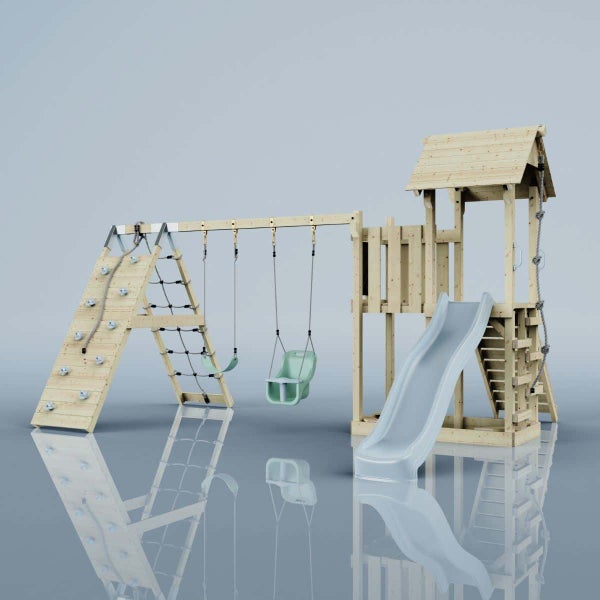 Moderne helle Küche mit drei runden LED Einbaustrahlern an der Decke, weißen Küchenschränken und schwarzer Dunstabzugshaube.