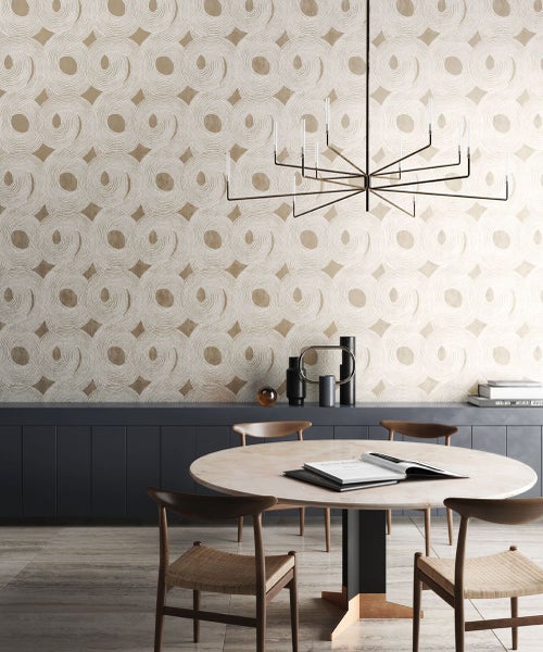 Masureel Tapete grafisches Motiv Grau - 53 cm x 10.05 m - 630857