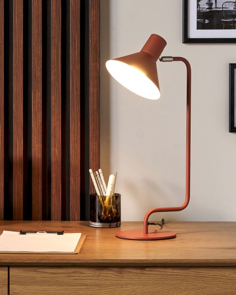 Schreibtischlampe RIMAVA verstellbar Metall Orange